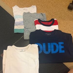 5 boys CrewCuts t shirts